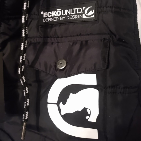 Ecko Unlimited Brand New Medium Black and White Jacket - Picture 3 of 5